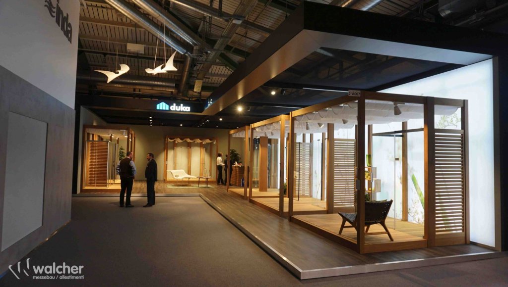 Messestand DUKA auf der Swissbau 2018 in Basel, realisiert von Walcher Messebau