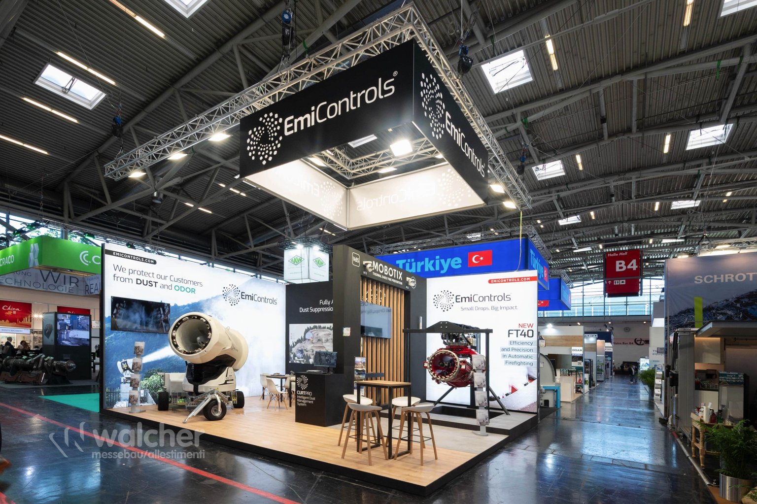 Messestand Emicontrols · IFAT 2024 – Walcher Messebau