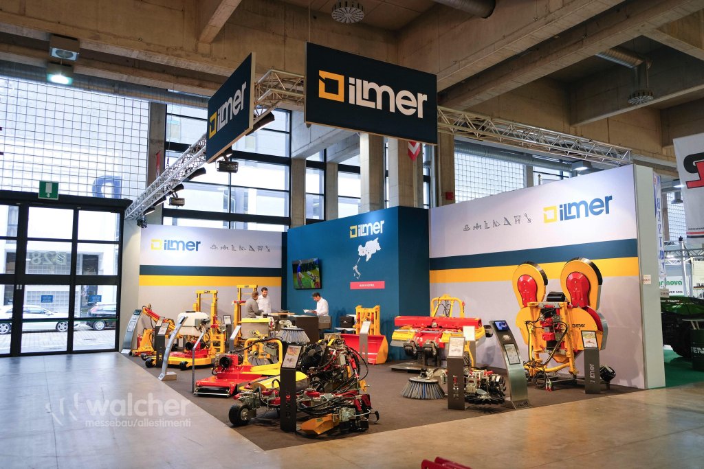 Stand Ilmer a Interpoma 2024, Fiera Bolzano, realizzato da Walcher Messebau