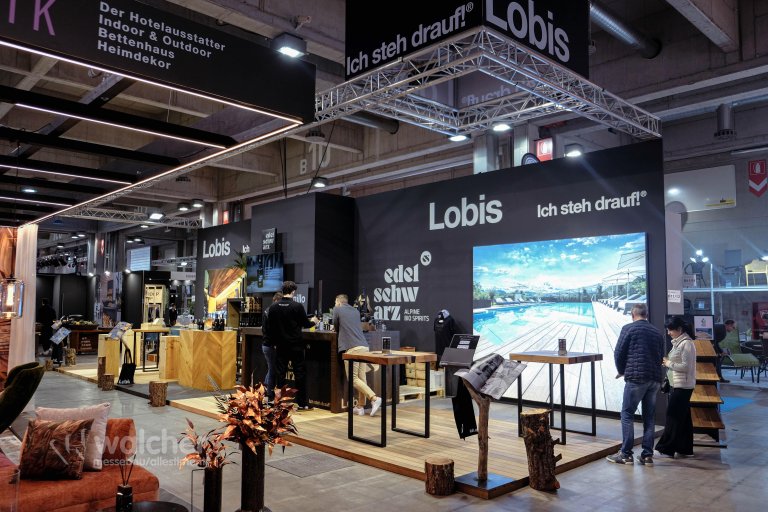Messestand Lobis, Hotel Messe Bozen 2024, realisiert von Walcher Messebau