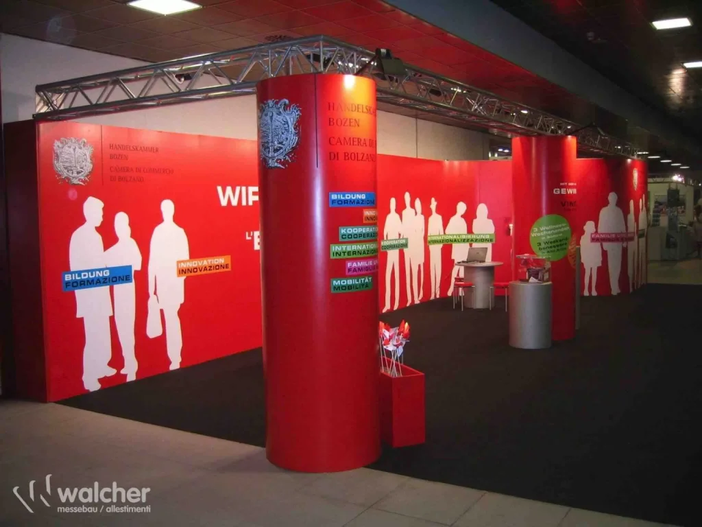 Messestand Wifi auf der Good Life 2006 in Bozen, realisiert von Walcher Messebau
